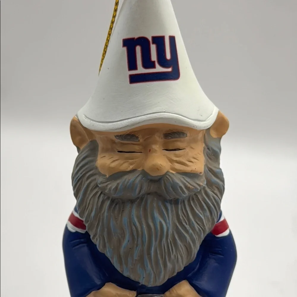NFL NY GIANTS Team Gnome Ornament - Blue and White